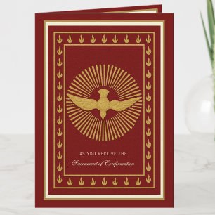 Sacrament of Confirmation Religious Prayer Holiday Card