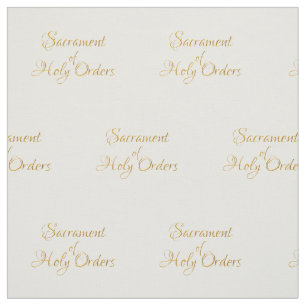 Sacrament of Holy Orders Golden 3D Look Fabric
