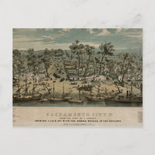 Sacramento 1850 postcard