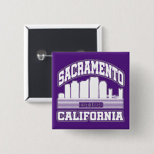 Sacramento,California 15 Cm Square Badge