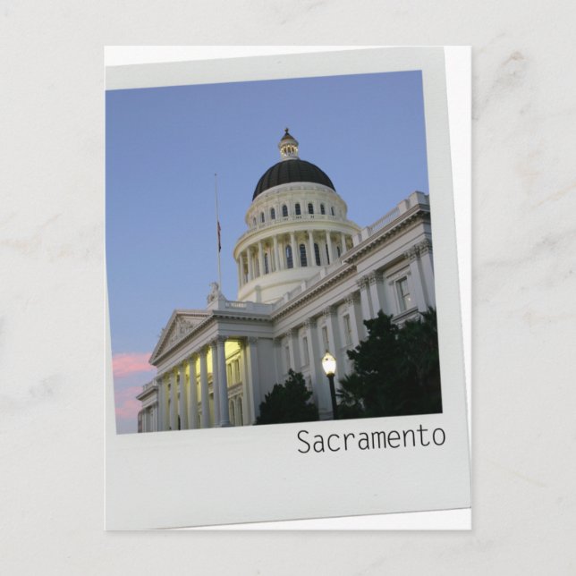 Sacramento California Capitol Building Postcard (Front)