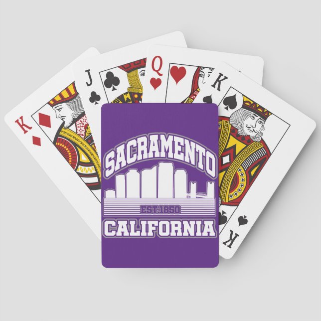 Sacramento,California Playing Cards (Back)