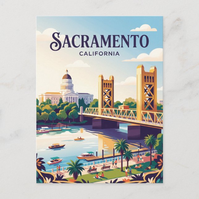 Sacramento California Postcard (Front)