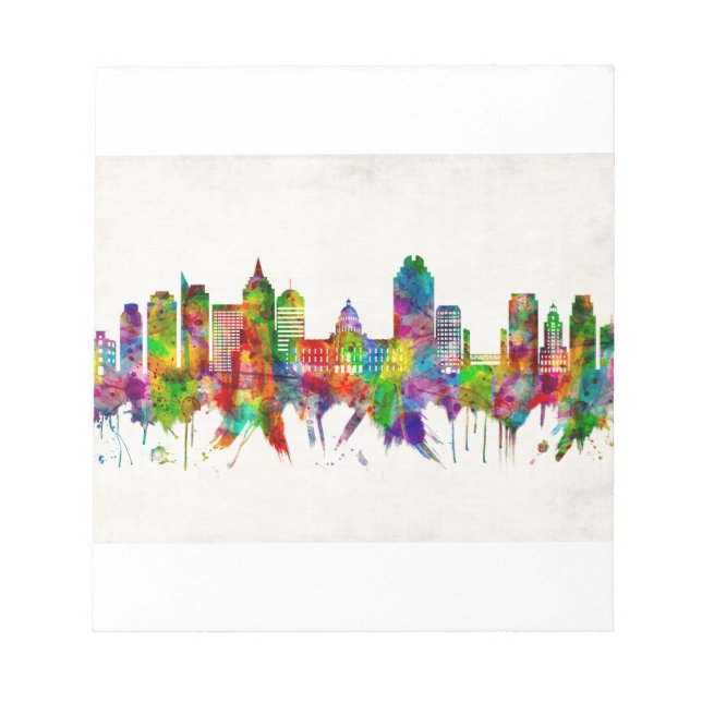 Sacramento California Skyline Notepad (Front)