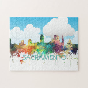 SACRAMENTO, CALIFORNIA SKYLINE SP - JIGSAW PUZZLE
