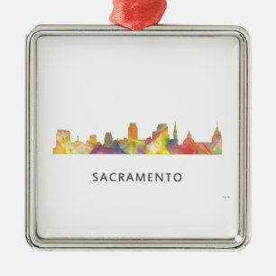 SACRAMENTO, CALIFORNIA SKYLINE WB1 - METAL TREE DECORATION