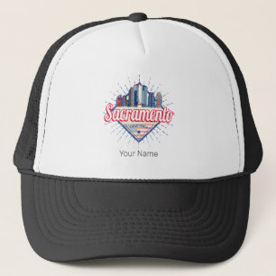 Sacramento California United States Skyline USA Trucker Hat