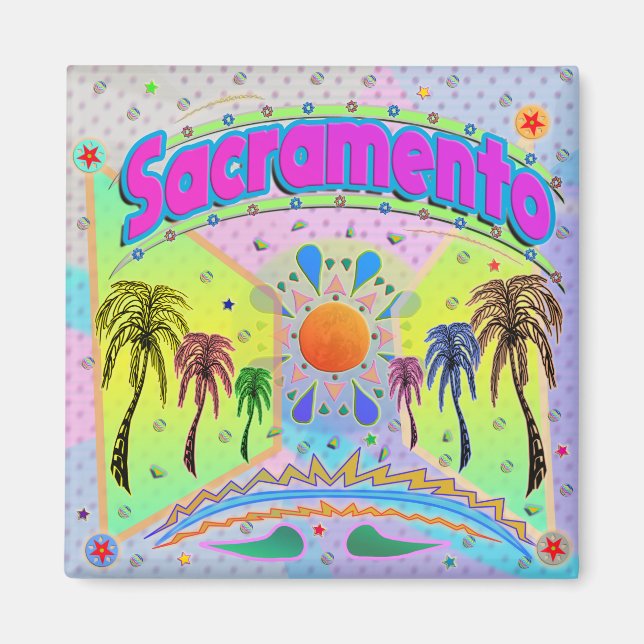 Sacramento Calm Desire Magnet (Front)