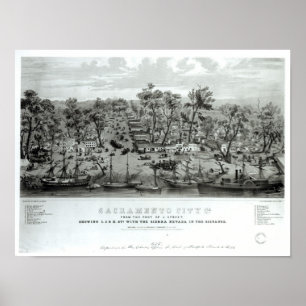Sacramento City, California Poster