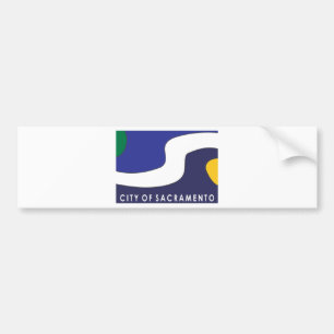 Sacramento city flag bumper sticker