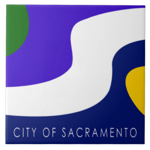 Sacramento city flag tile