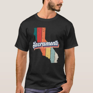 Sacramento City Retro Vintage Hometown California T-Shirt