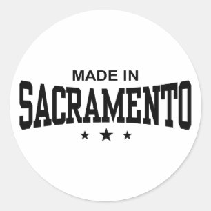 Sacramento Classic Round Sticker
