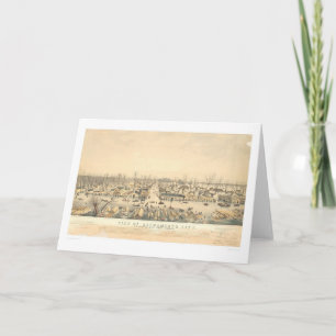 Sacramento During Flood of 1850 (1586A) Card