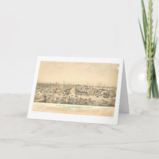 Sacramento During Flood of 1850 (1586A) Card