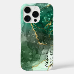 Sacramento Green Alcohol Ink Customisable iPhone 16 Pro Case