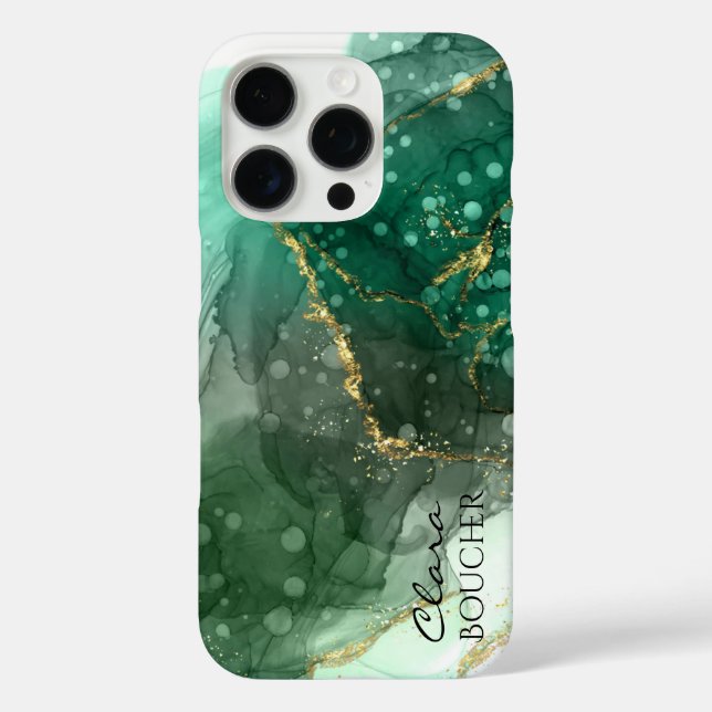 Sacramento Green Alcohol Ink Customisable Case-Mate iPhone Case (Back)
