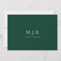 Sacramento Green Business Monogram From Desk of