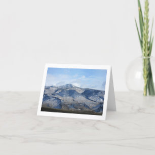 Sacramento Mountains after the snow Holiday Card