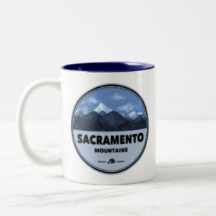 Sacramento Mountains New Mexico Camping Two-Tone Coffee Mug