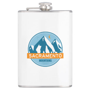 Sacramento Mountains New Mexico Stars Moon Hip Flask