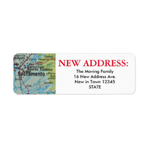 Sacramento New Address Label