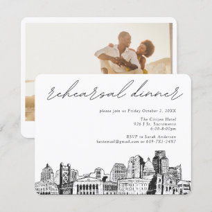 Sacramento Rehearsal Dinner Invite Enclosure Card