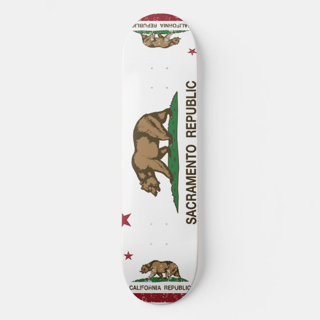 Sacramento Republic Flag Skateboard (Front)