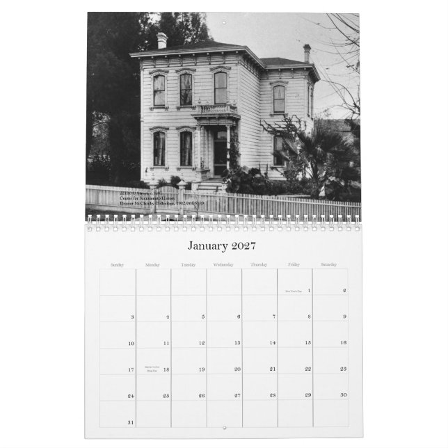 Sacramento Residences Calendar (Jan 2027)