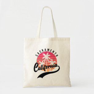 Sacramento Retro Sunset Tote Bag