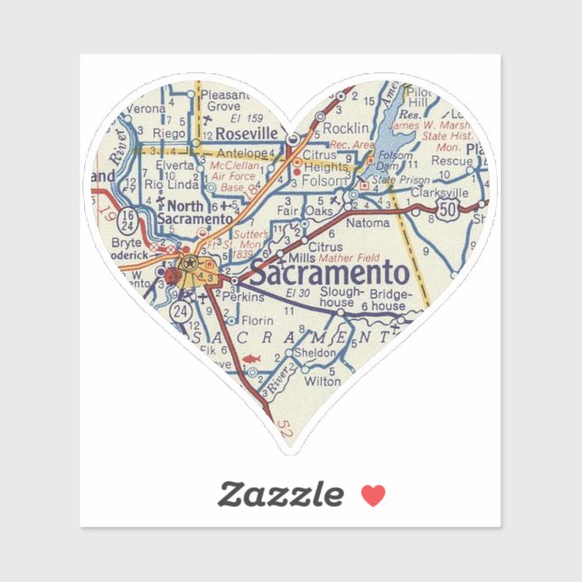 Sacramento Vintage Map (Sheet)