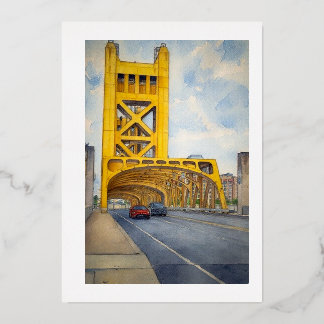 Sacramento Watercolor Tower Bridge