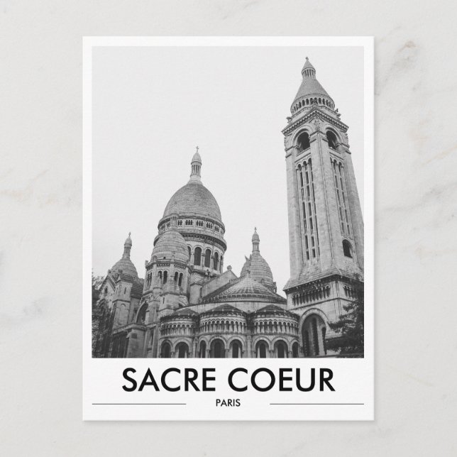 Sacre Coeur Church Paris Photo Postcard (Front)