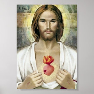 Sacré-Coeur de Jésus. Poster