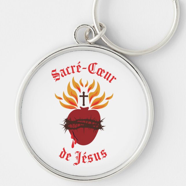 Sacré-Cœur de Jésus/Sacred Heart of Jesus Key Ring (Front)