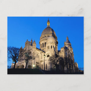 Sacre Coeur during twilight Postcard