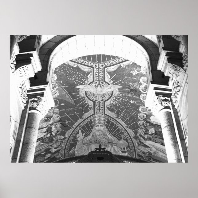 Sacré-Cœur Holy spirit Apsis Christusmosaik Mosaik Poster (Front)