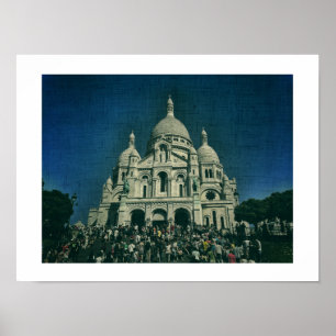 Sacré-Cœur Montmartre Canvas Paris Poster
