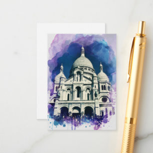 Sacré-Cœur Montmartre Paris France Architecture Enclosure Card