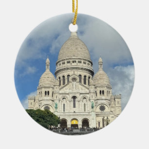 Sacre Coeur, Montmartre, Paris, France Ceramic Tree Decoration