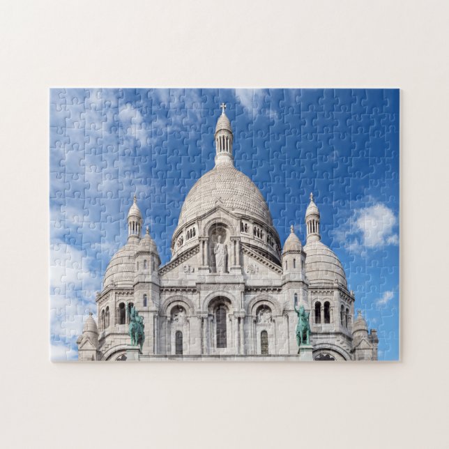 Sacre Coeur on Montmartre hill - Paris, France Jigsaw Puzzle (Horizontal)