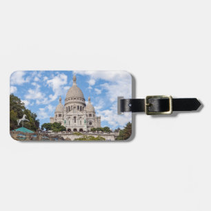 Sacre Coeur on Montmartre hill - Paris, France Luggage Tag