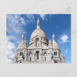 Sacre Coeur on Montmartre hill - Paris, France Postcard