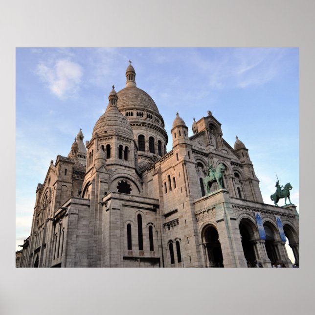 Sacre Coeur Sacred Heart Basilica Paris France Poster (Front)