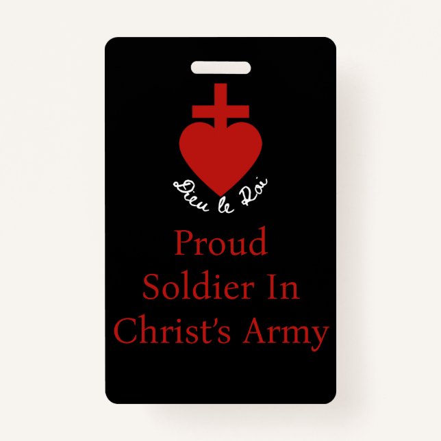 Sacre Coeur Vertical Badge ID Badge (Front)