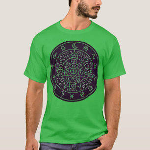 Sacred Alchemy Symbols Purple Design T-Shirt