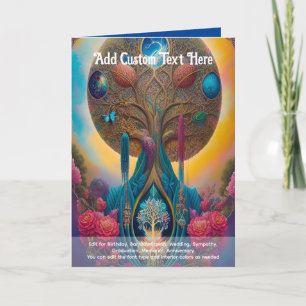 Sacred Art Mystical Tree of Life Spiritual Dreamer Card