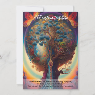 Sacred Art Mystical Tree of Life Spiritual Dreamer Invitation