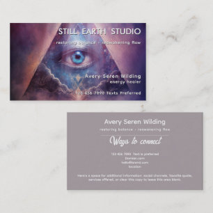 Sacred Axis Third Eye Design Business Card