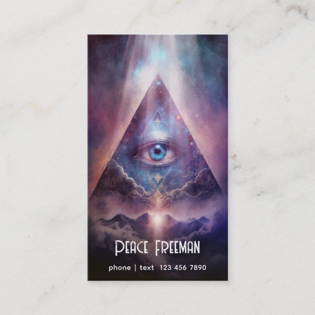 Sacred Axis | Third Eye Design Business Card (Front)